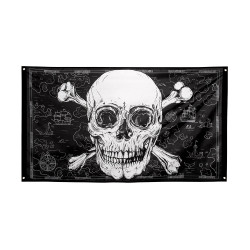Pirátská vlajka 90 x 150 cm
